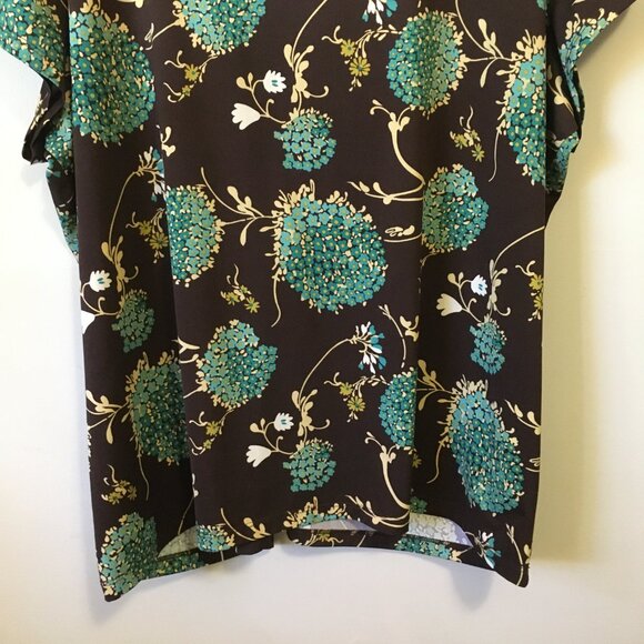 Y2K Vintage Made in Canada Retro Floral Empress Waist Tee With Shirt Clip - Picture 7 of 16